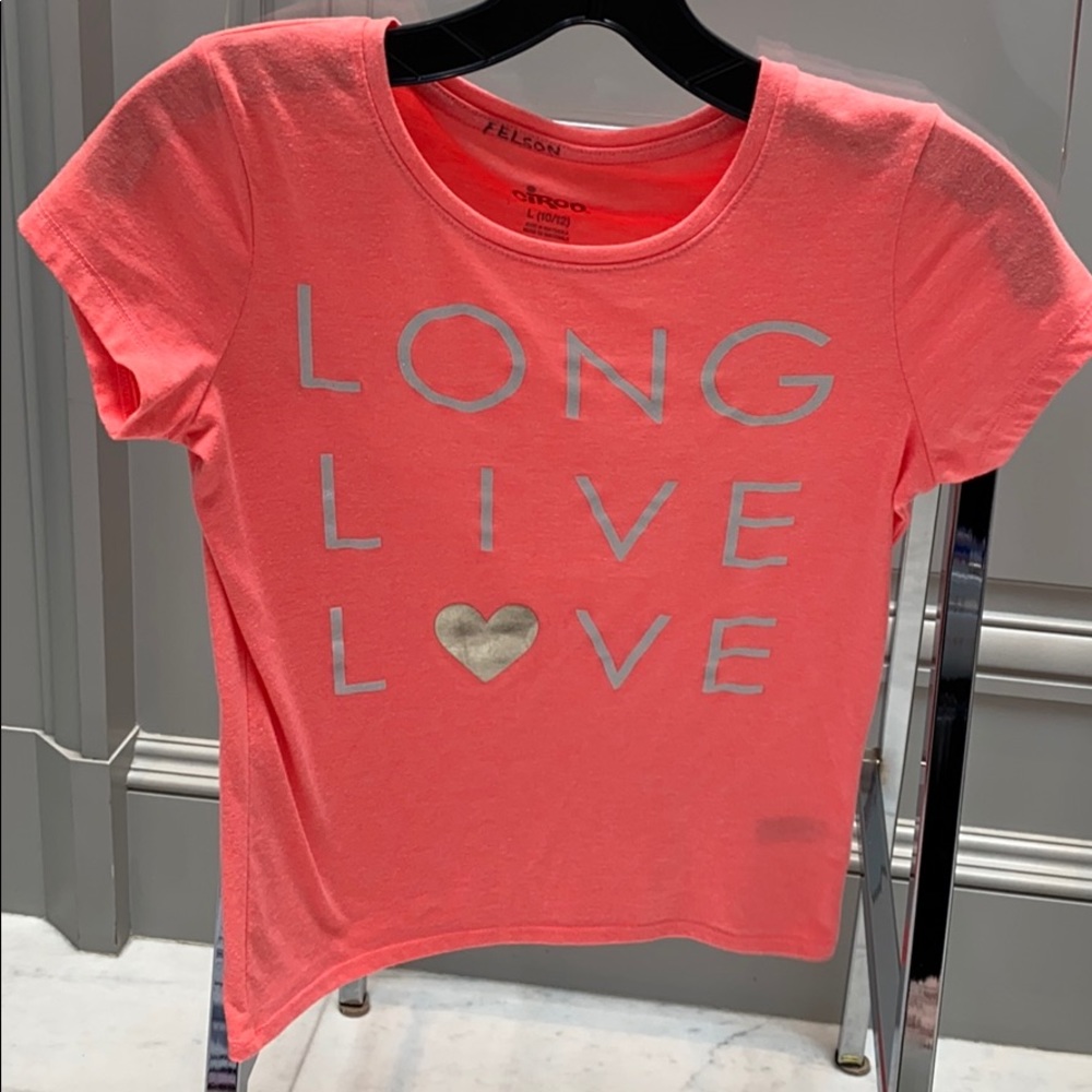 CIRCO T-SHIRT SIZE L (10/12) LONG LIVE LOVE